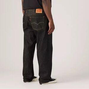 Men's Black Denim Straight Jeans